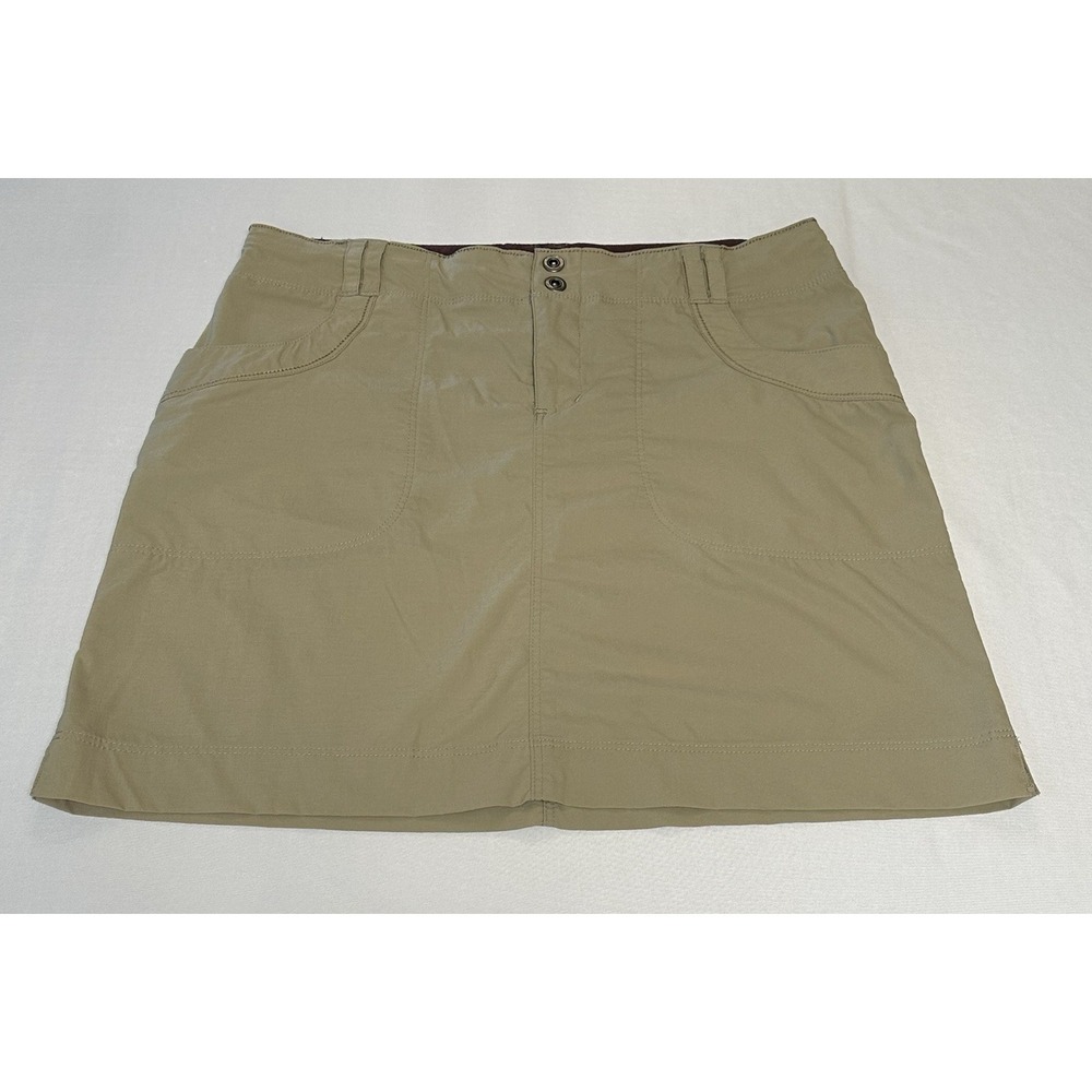 REI Women's Size 6 Tan Outdoor Hiking Skirt 16.5" Lightweight Casual Travel